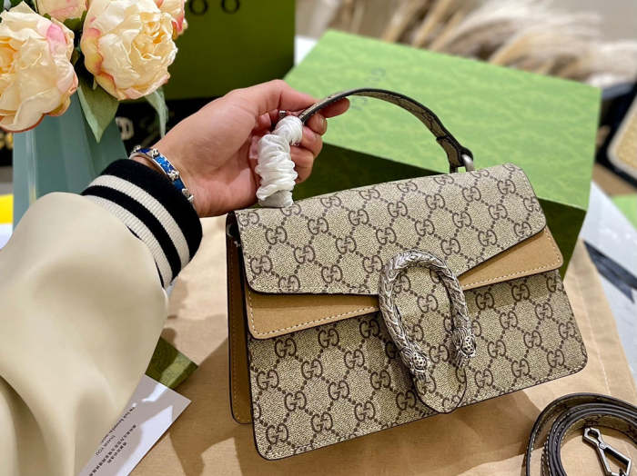 Split leather bag , 3A, size 24cm, no box, B68-5914