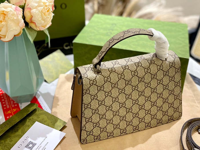 Split leather bag , 3A, size 24cm, no box, B68-5914