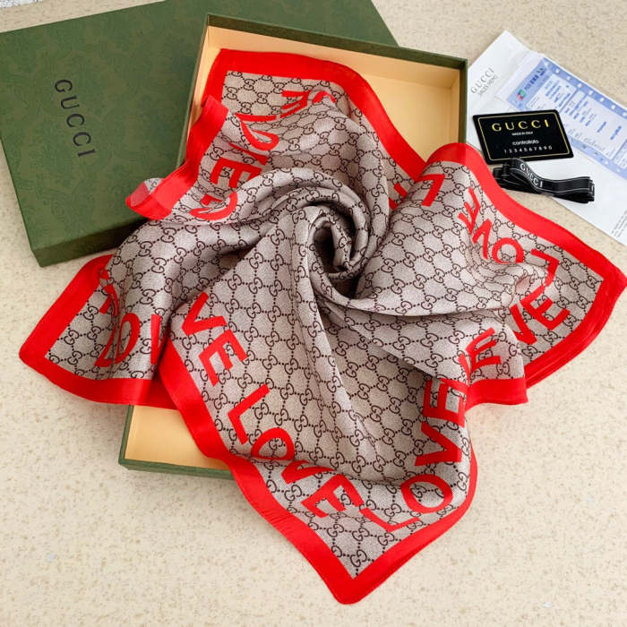 Cotton silk scarf, size 70*70cm, SF20-107-108