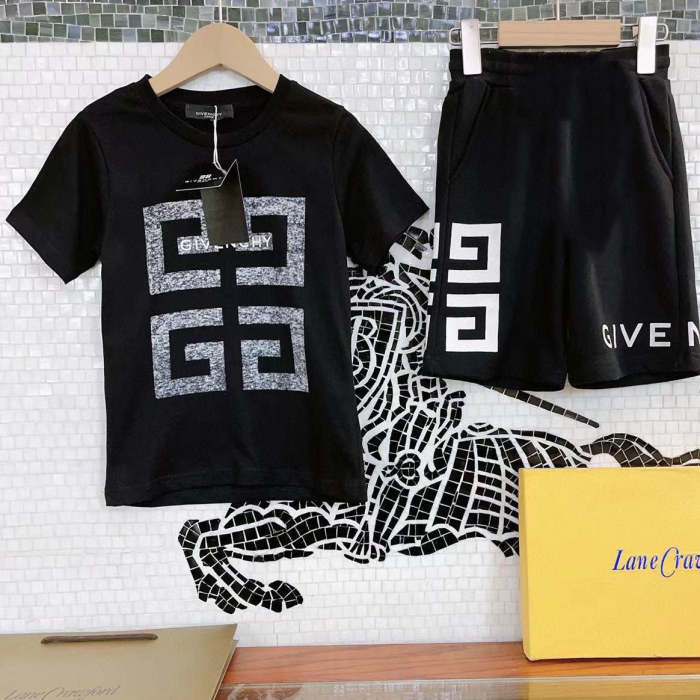 T-shirt + shorts  suit Kids set clothes, no box,CL25-906-907