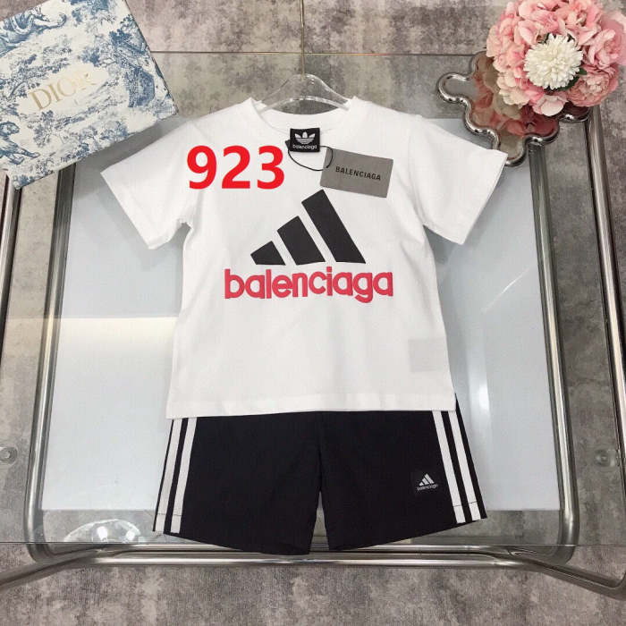 T-shirt + shorts  suit Kids set clothes, no box, CL25-922-923