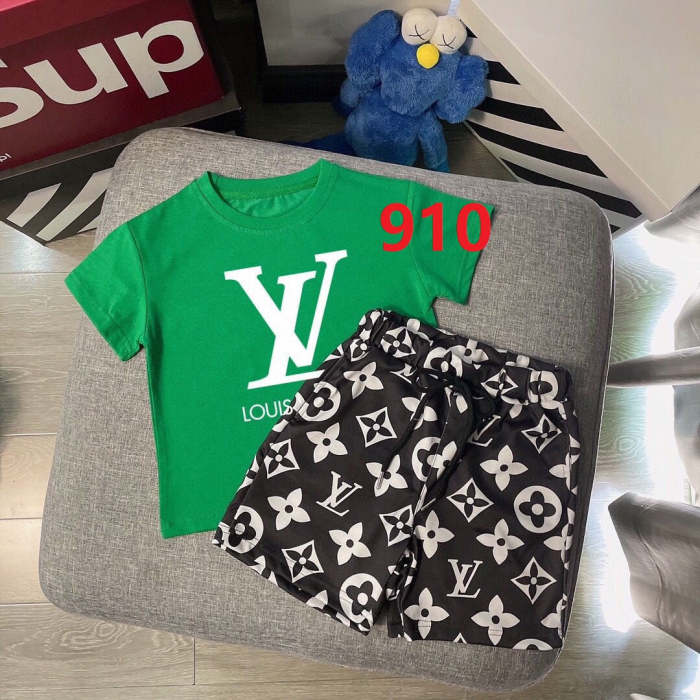 T-shirt +  shorts suit Kids set clothes, no box, CL25-908-914