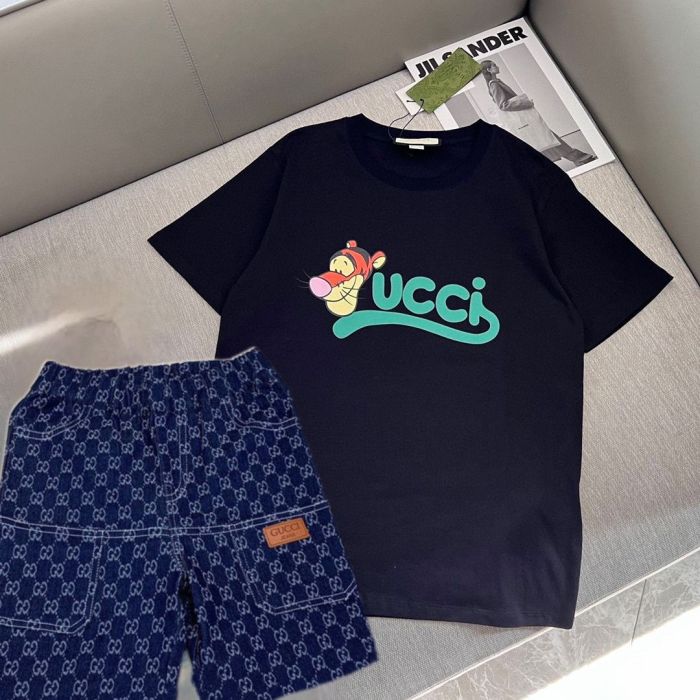 T-shirt + shorts  suit Kids set clothes, no box,CL25-886-887