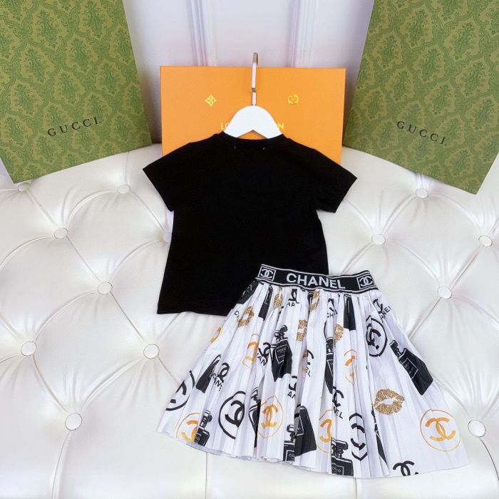 T-shirt + Skirts suit Kids set clothes, no box,CL25-871-872