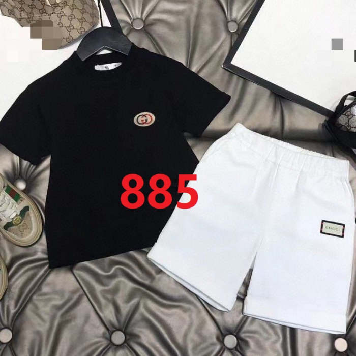 T-shirt + shorts  suit Kids set clothes, no box,CL25-884-885