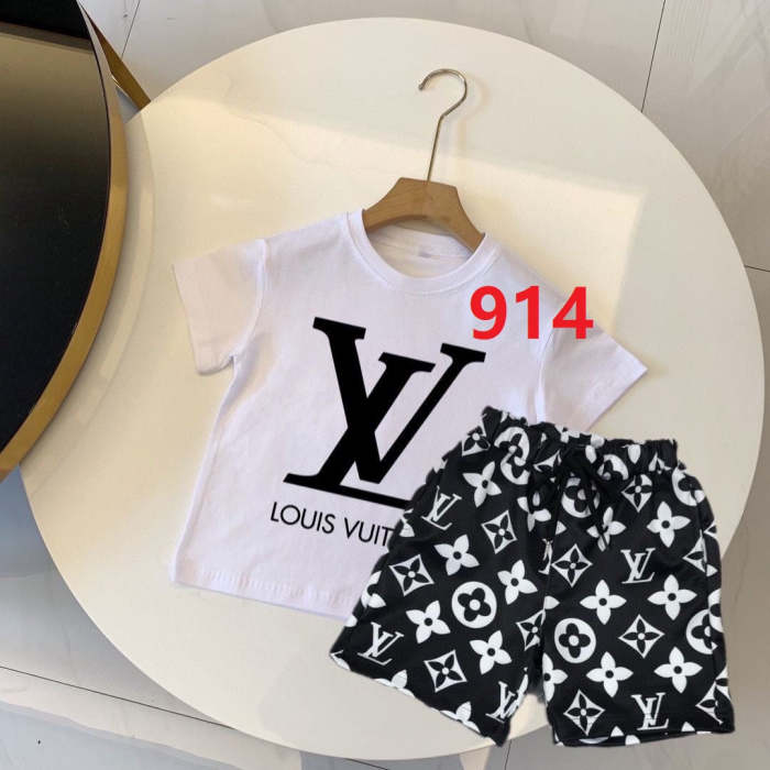 T-shirt +  shorts suit Kids set clothes, no box, CL25-908-914