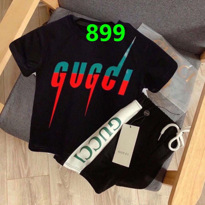 T-shirt + shorts  suit Kids set clothes, no box,CL25-898-899