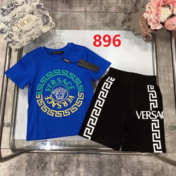 T-shirt +  shorts suit Kids set clothes, no box, CL25-894-897