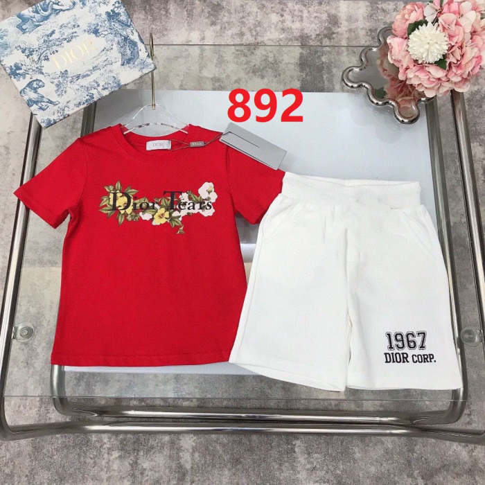T-shirt + shorts  suit Kids set clothes, no box,CL25-891-892