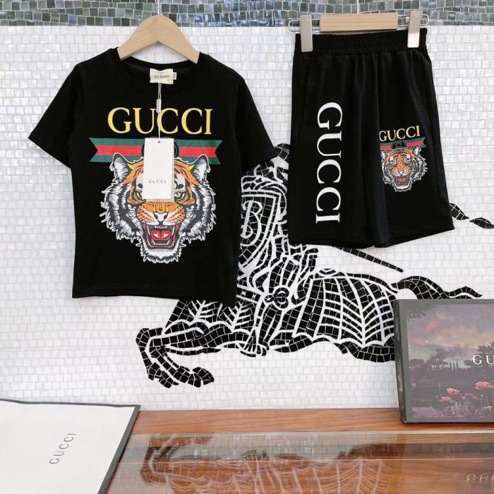 T-shirt + shorts  suit Kids set clothes, no box, CL25-929-930