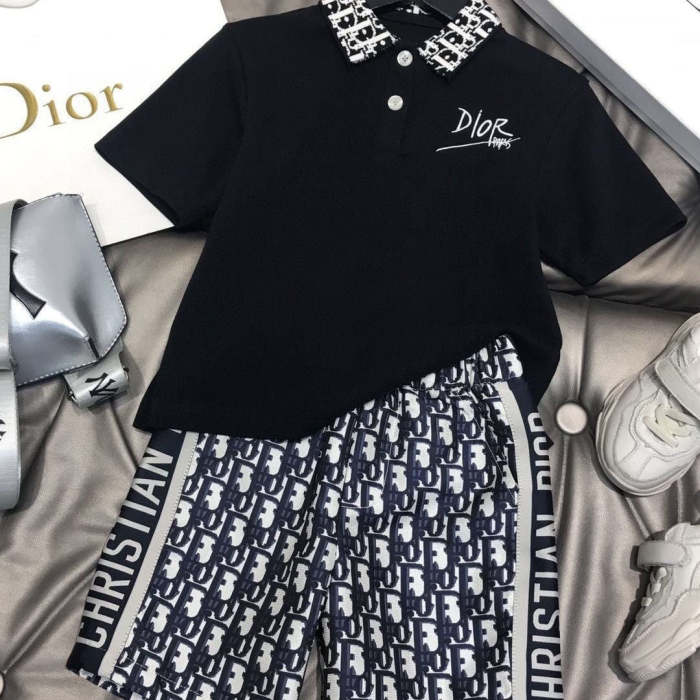 Polo shirt + Shorts suit Kids set clothes, no box, CL25-873