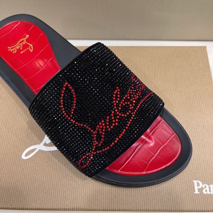 Men Rhinestone slippers shoes, size 38-46, SS88-527-529
