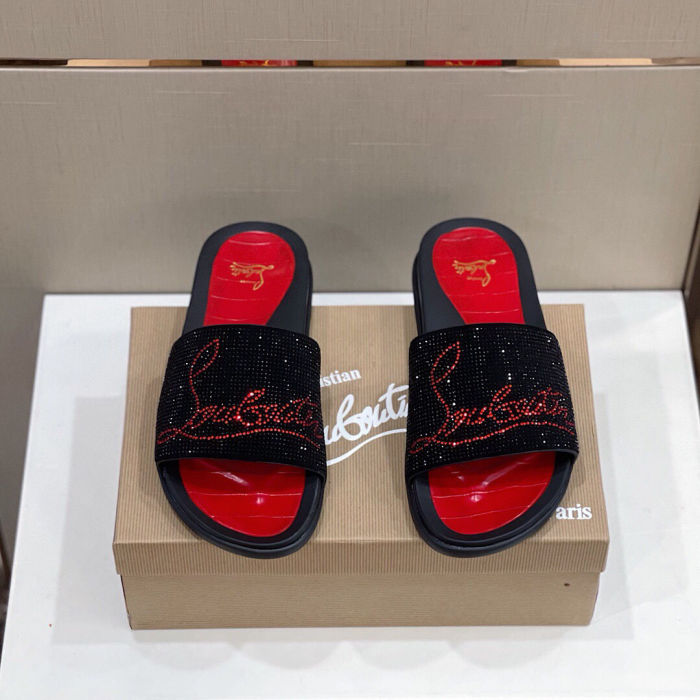Men Rhinestone slippers shoes, size 38-46, SS88-527-529
