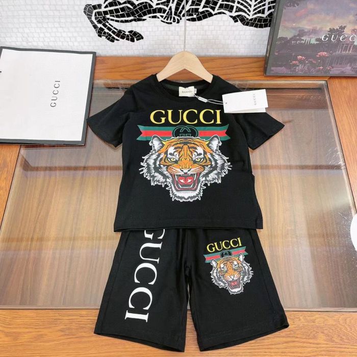 T-shirt + shorts  suit Kids set clothes, no box, CL25-929-930