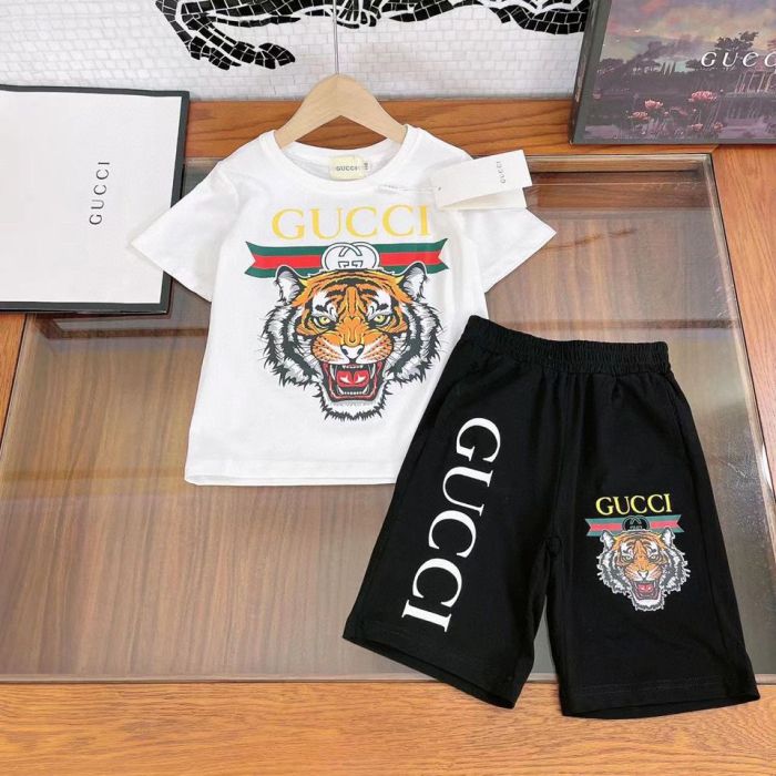T-shirt + shorts  suit Kids set clothes, no box, CL25-929-930
