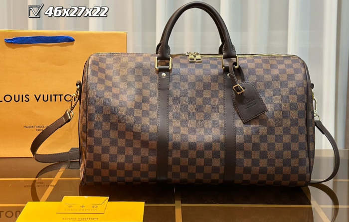 Split leather bag ,3A, size 46x27x22cm, 27x13x15cm, 19x10cm, 4 pieces for set, no box, B75-2834