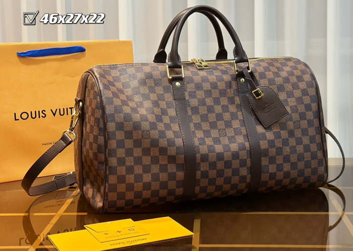 Split leather bag ,3A, size 46x27x22cm, 27x13x15cm, 19x10cm, 4 pieces for set, no box, B75-2834
