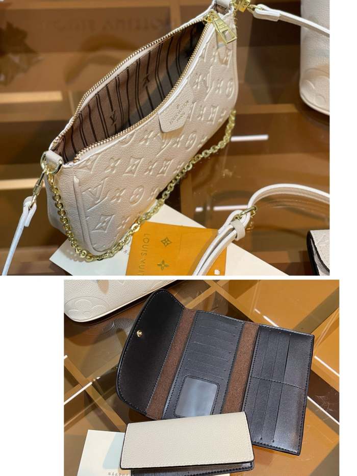 Split leather bag ,3A, size 35x28x15cm, 25x15x5cm, 19x10cm, 3 pieces for set, no box, B75-2840