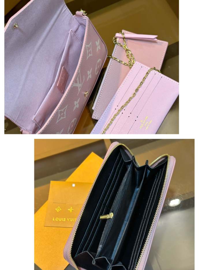 Split leather bag ,3A, size 35x28x15cm, 25x15x5cm, 19x10cm, 3 pieces for set, no box, B75-2843