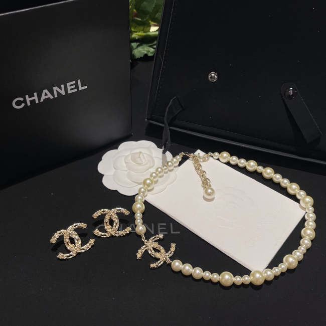 Earring and necklace jewelry ,with box, J35-118