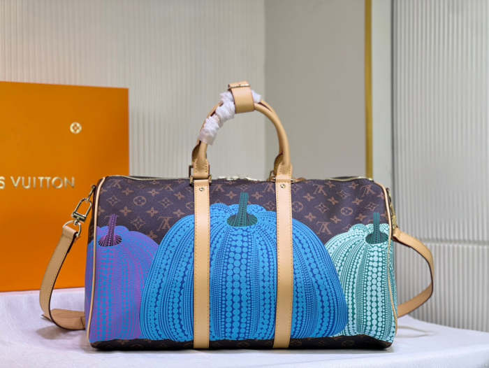 Keepall Leather  bag ,5A , size 45x27x20cm ,no box,  B110-142