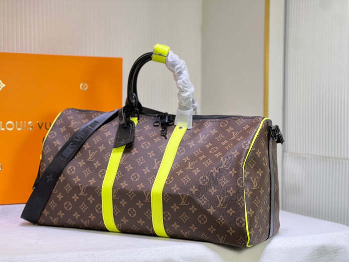 Keepall Leather  bag ,5A , size 50x29x23cm ,no box,  B110-138