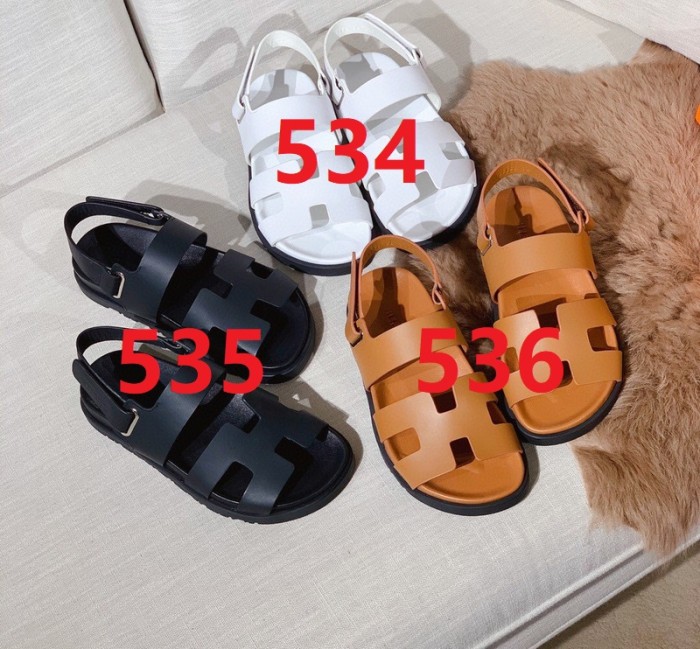 Women's flat sandal shoes, size 35-44, with box, SS88-534-536