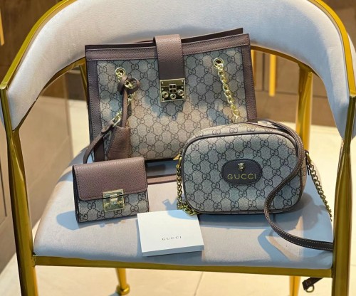 Split leather bag ,3A, size 30X24X8cm, 20X13X7cm, 10X9cm, 3 pieces for set, no box, B75-2879