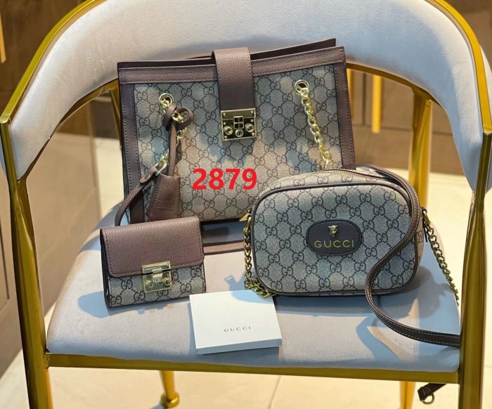 Split leather bag ,3A, size 30X24X8cm, 20X13X7cm, 10X9cm, 3 pieces for set, no box, B75-2879