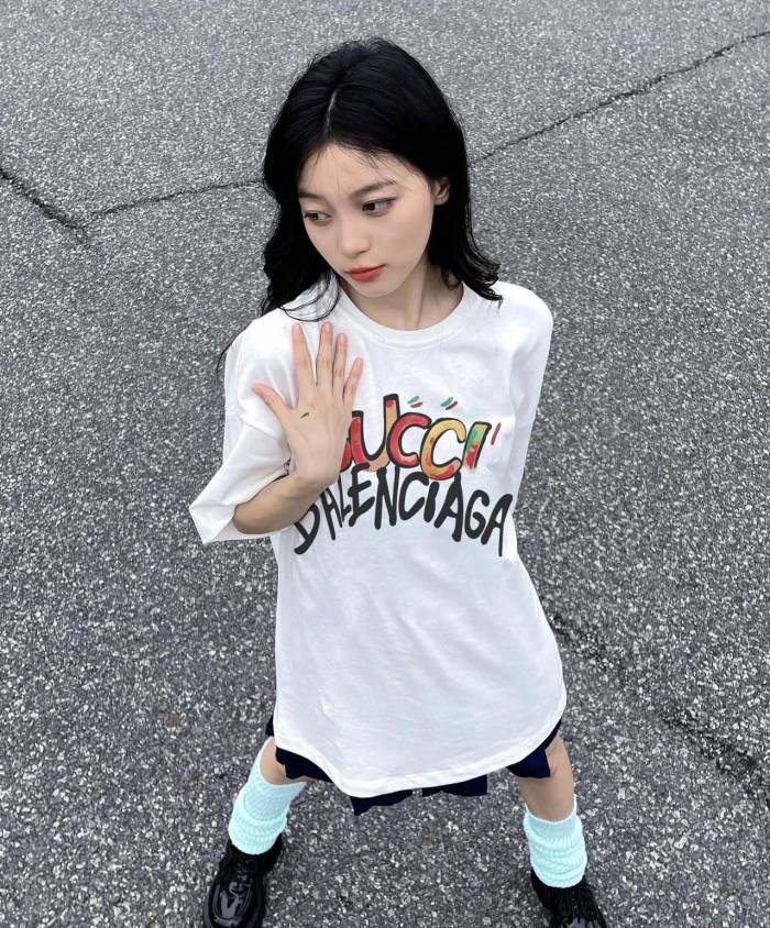 Fashion cotton T shirt for men and women, CL25-974-975