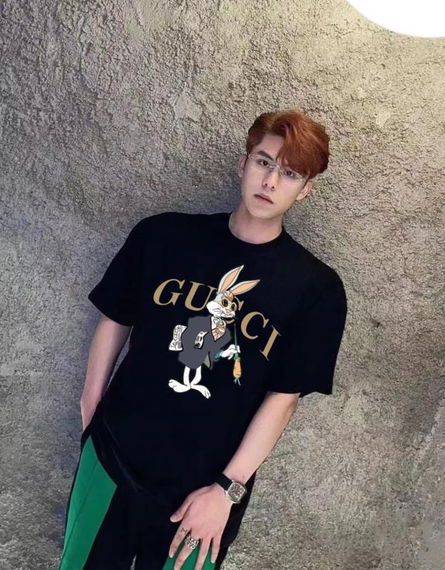 Fashion cotton T shirt for men and women, CL25-982-983