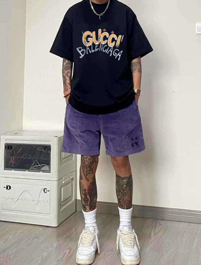 Fashion cotton T shirt for men and women, CL25-974-975