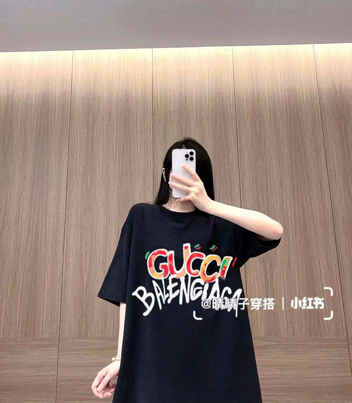 Fashion cotton T shirt for men and women, CL25-974-975