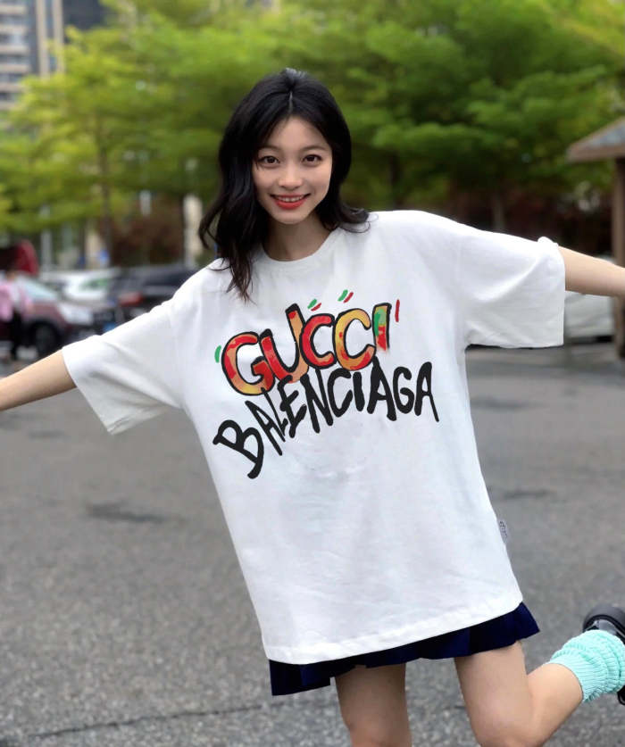 Fashion cotton T shirt for men and women, CL25-974-975