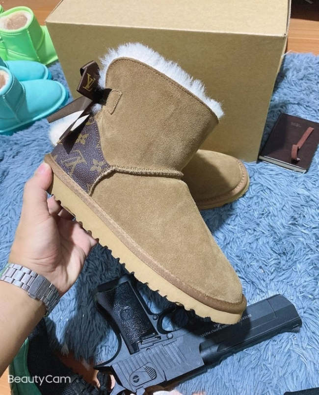 Adult kids family flat snow boots shoes, wih box, size 25-44, SS50-1413-1414