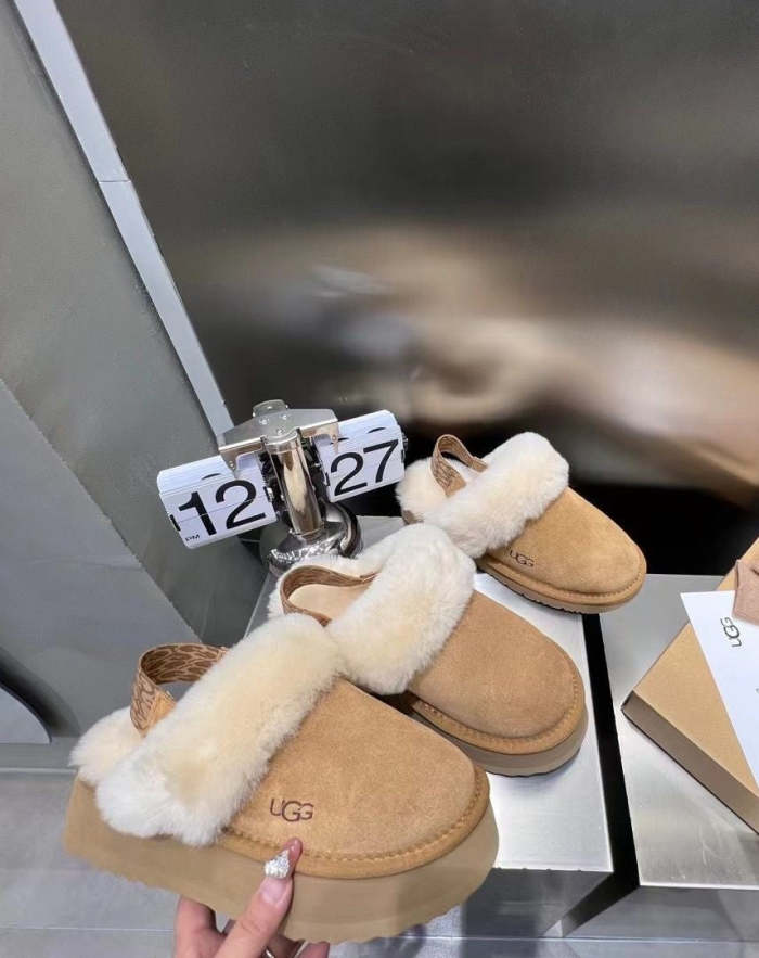 Women flat fur shoes, size 35-42, SS70-1800