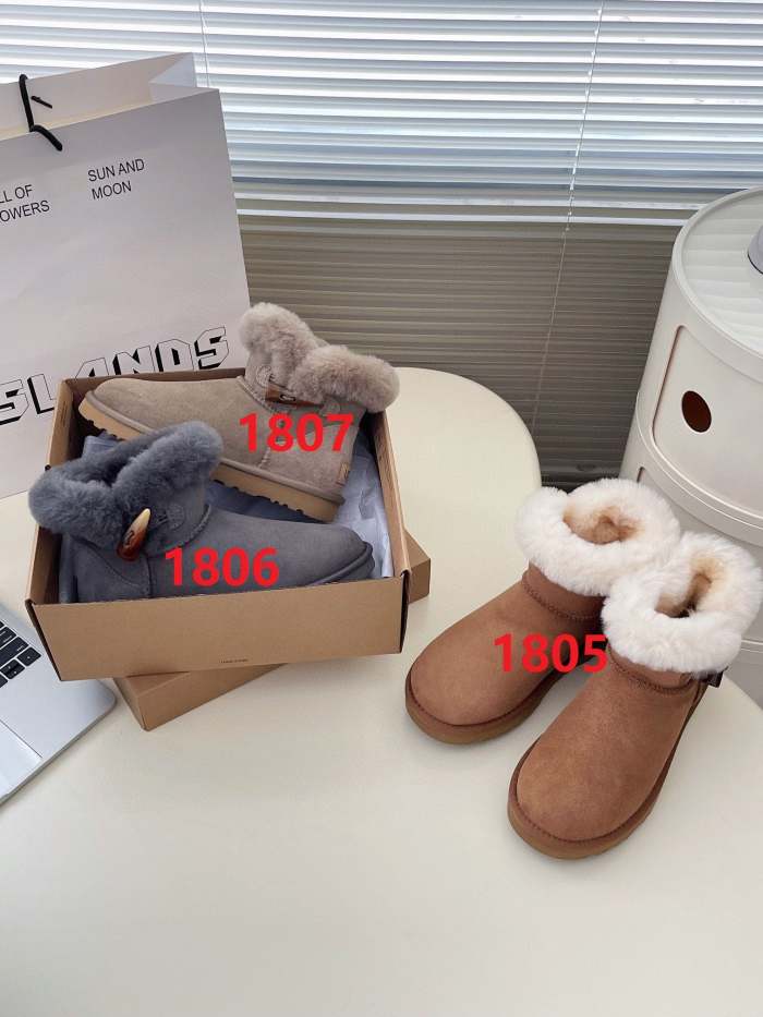 Women flat snow boots shoes, size 35-43, SS70-1805-1807
