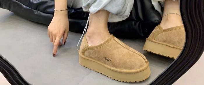 Women flat fur shoes, size 35-42, SS70-1798