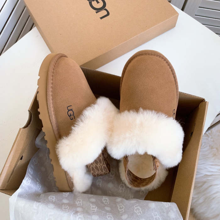 Women flat fur shoes, size 35-42, SS60-2263
