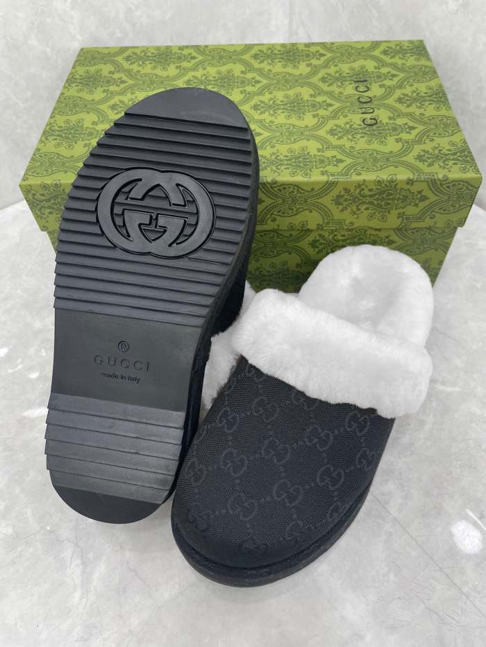 Women flat fur shoes, size 35-43, SS60-2267