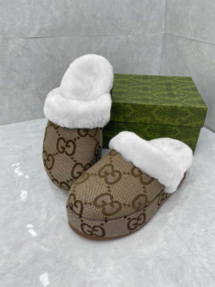 Women flat fur shoes, size 35-43, SS60-2264