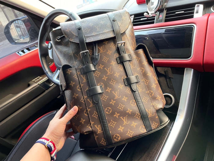 Split leather  bag ,4A,size 41x48x13cm, no box, B88-1682
