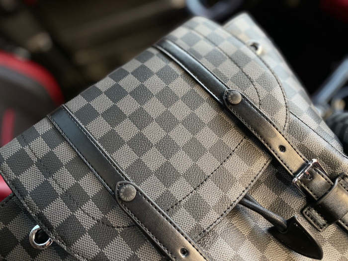 Split leather  bag ,4A,size 41x48x13cm, no box, B88-1681