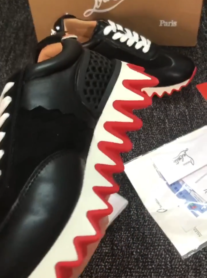 Women men Red sole Shark sneakers shoes , with box,size 35-46, SS150-141-149