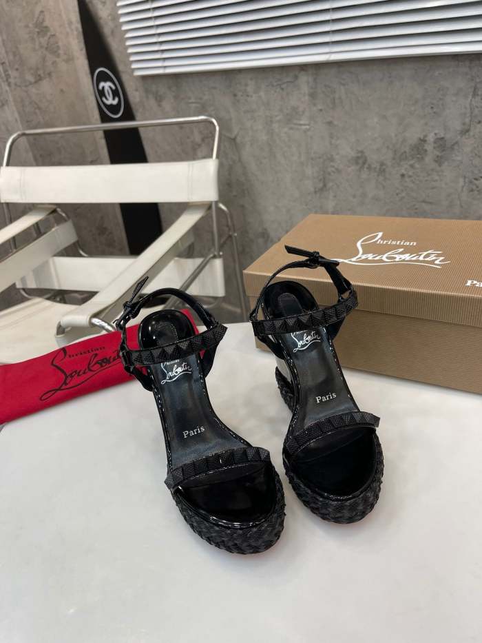 Women Thick-bottomed slipsole sandals shoes,heel 12cm, size 34-41, SS110-424-426