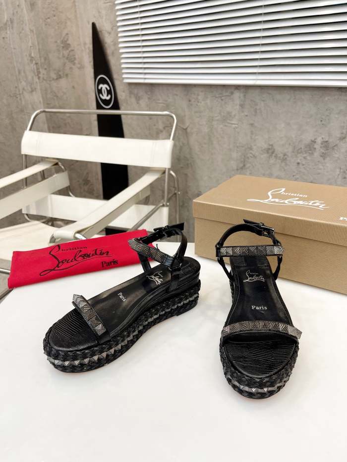 Women Thick-bottomed sandals shoes,heel 6cm, size 34-41, SS98-461-463