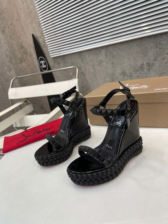 Women Thick-bottomed slipsole sandals shoes,heel 12cm, size 34-41, SS110-424-426