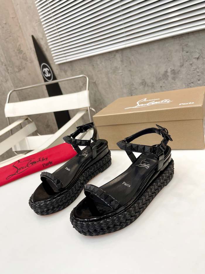Women Thick-bottomed sandals shoes,heel 6cm, size 34-41, SS98-461-463