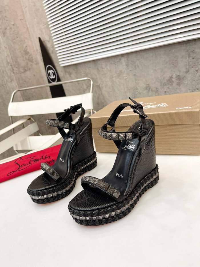 Women Thick-bottomed slipsole sandals shoes,heel 12cm, size 34-41, SS110-424-426