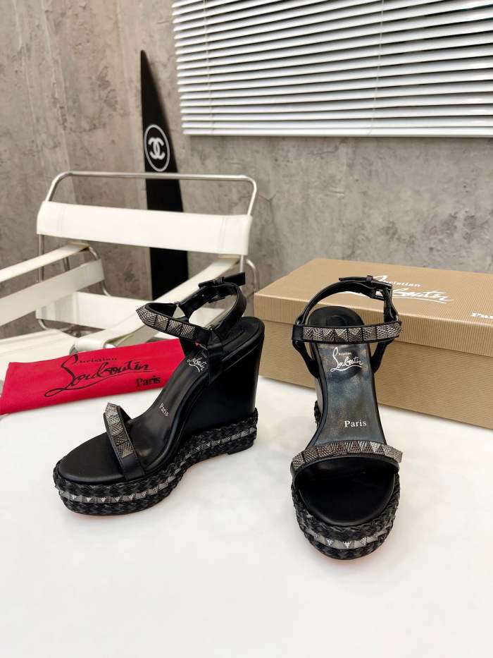 Women Thick-bottomed slipsole sandals shoes,heel 12cm, size 34-41, SS110-424-426